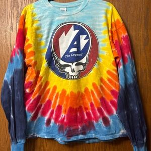 Vintage original 1989 Grateful Dead Tie Dye Long sleeve XL The Legend Skull